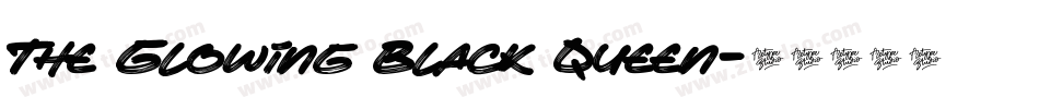 The Glowing Black Queen字体转换